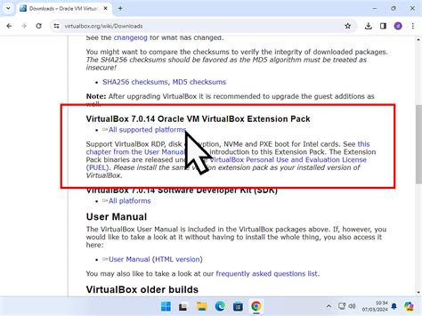 Image result for Download VirtualBox Extension Pack