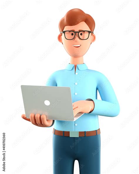 Image result for 3D Man with Computer