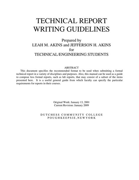 Technical Report Writing Format for Students に対する画像結果