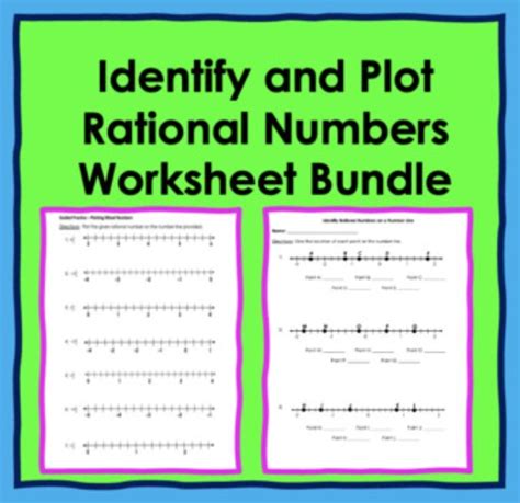 Image result for Rational Numbers On a Number Line Worksheet