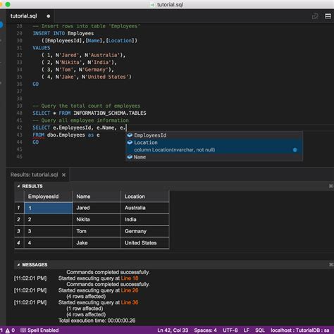 How to Command One Code in Mssql に対する画像結果