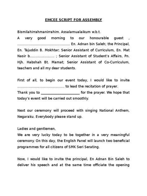 Image result for Emcee Script for School Program