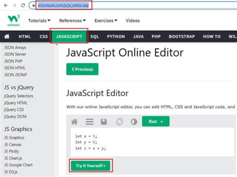 Image result for W3Schools JavaScript Code