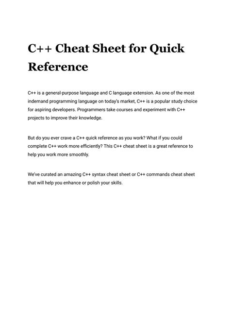 C Syntax Reference Sheet に対する画像結果