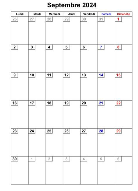 Calendrier. Septembre 2024 എന്നതിനുള്ള ഇമേജ് ഫലം