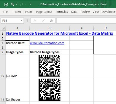 Image result for Data Matrix Generator Excel-Formula