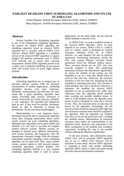 Deadline Scheduling Algorithm に対する画像結果