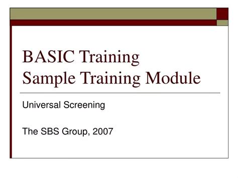 Image result for Sample of a Training Module