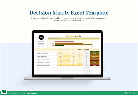 Image result for Free Decision Matrix Template