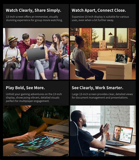 Toradh íomhá ar Tablet 13-Inch Screen