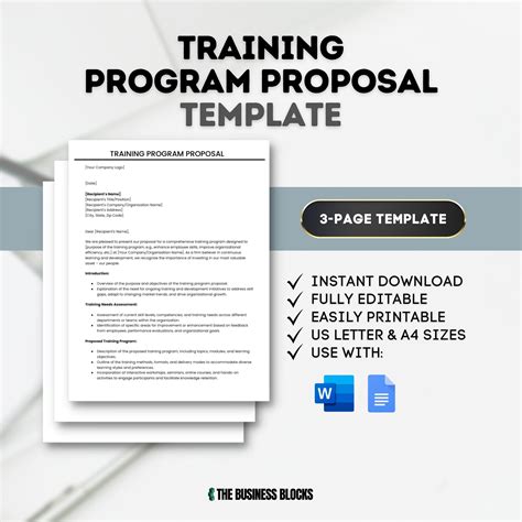 Training Program Proposal Example に対する画像結果