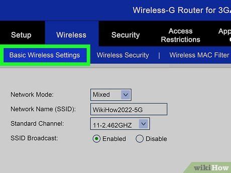 Configuring Basic Wireless Settings に対する画像結果