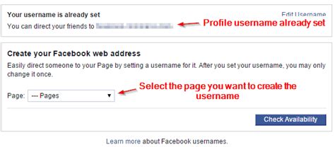 Image result for Facebook Page Username Examples