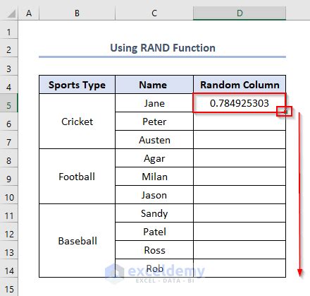 Image result for How to Select Random Cells in Excel