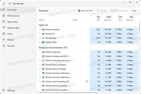 Toradh íomhá ar Windows New Task Manager Public Build