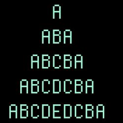 Image result for C# Program to Print Alphabet Triangle
