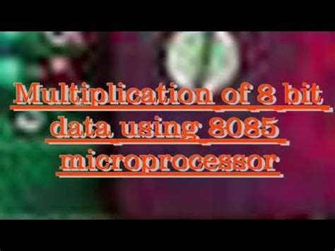Image result for Matrix Multiplication in 8085 Microprocessor