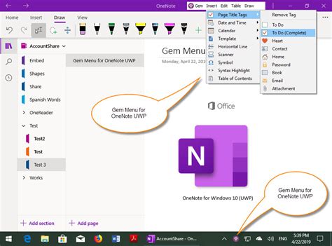 OneNote for Windows 10 Templates に対する画像結果