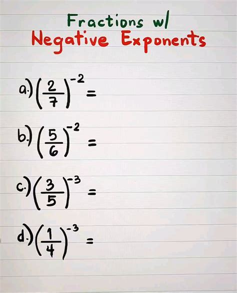 Afbeeldingsresultaten voor How to Factor with Negative Exponents