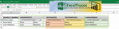 Toradh íomhá ar Nuevas Funciones Excel 365