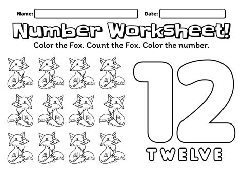 Image result for Worksheet On Number 12
