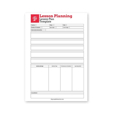 Image result for Sample Lesson Plan Template