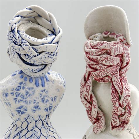 Handmade Ceramic Lady Vases — marianne annereau Ceramics Pottery Australia