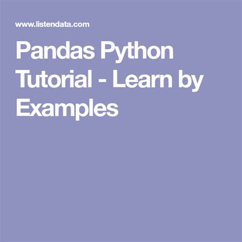 Image result for Python Pandas Tutorial 4