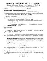 Image result for Basic Calculus Quarter 4 Module 1