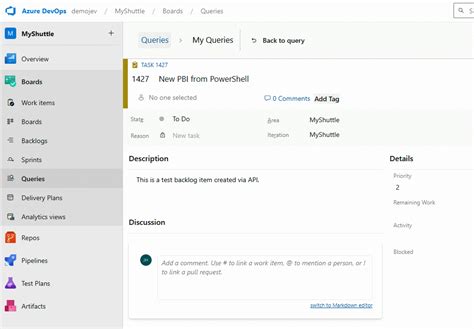 Toradh íomhá ar Work Items DevOps Azure