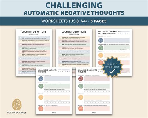 Afbeeldingsresultaten voor Automatic Negative Thoughts Worksheet