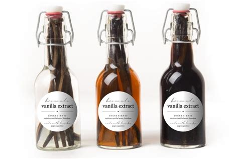 Toradh íomhá ar Round Vanilla Extract Label