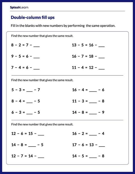 Image result for 2nd Grade Subtraction Math Questions