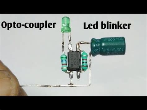 Image result for Optocoupler LED Flasher Circuit