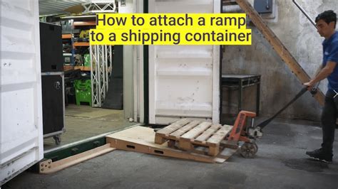 Image result for Shipping Container Ramp DIY