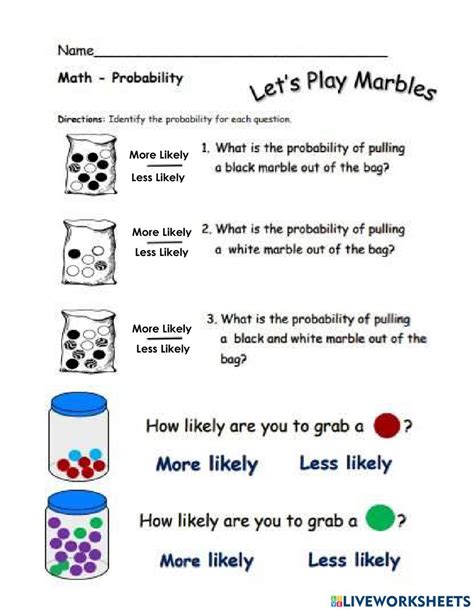 תוצאת תמונה עבור Example Marble Probability