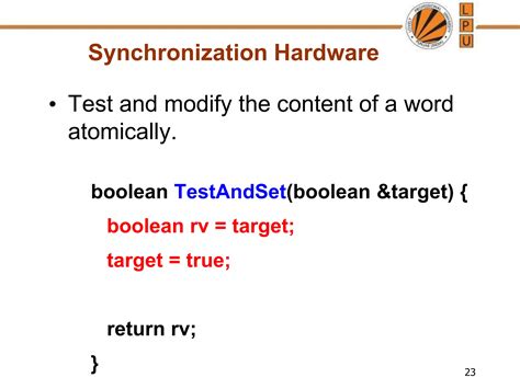 Synchronization Hardware in OS に対する画像結果