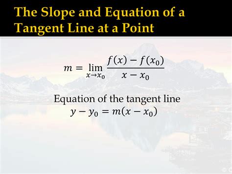 Toradh íomhá ar Point-Slope Form Tangent Line