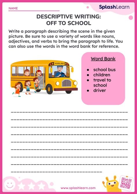 Toradh íomhá ar Worksheets for Descriptive Writing