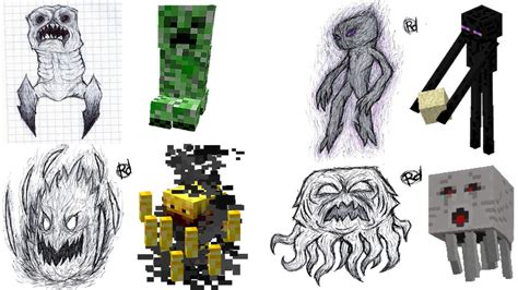 Image result for All Minecraft Mobs Drawings
