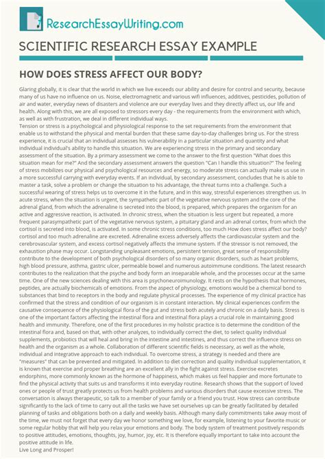 Toradh íomhá ar Scientific Essay Example