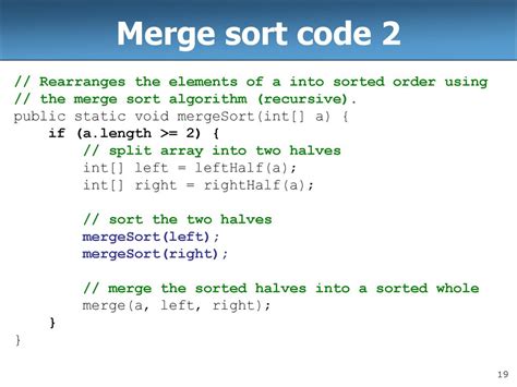 Merge Sort Code in DS に対する画像結果