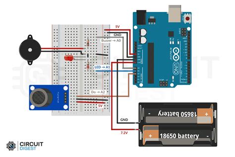 Image result for Arduino Gas Sensor Schematic