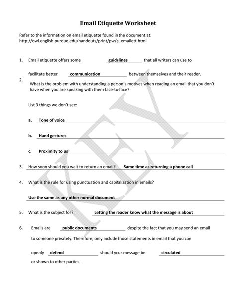 Afbeeldingsresultaten voor Email Basic Worksheets