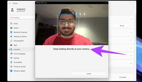 Toradh íomhá ar Windows Hello Camera Device