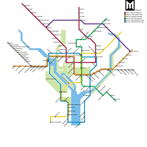 Washington Metro System Map に対する画像結果