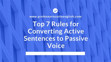 Toradh íomhá ar Active and Passive Voice Conversion Rules