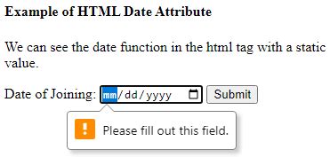 Image result for Select HTML Date