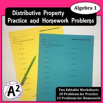 Image result for Algebra 1 Distributive Property Problems