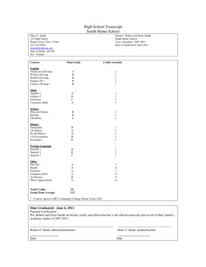 Image result for HSLDA Transcript